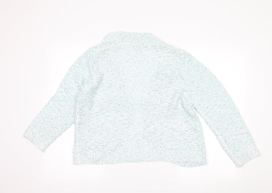 David Emanuel Womens Blue   Cardigan Jumper Size M