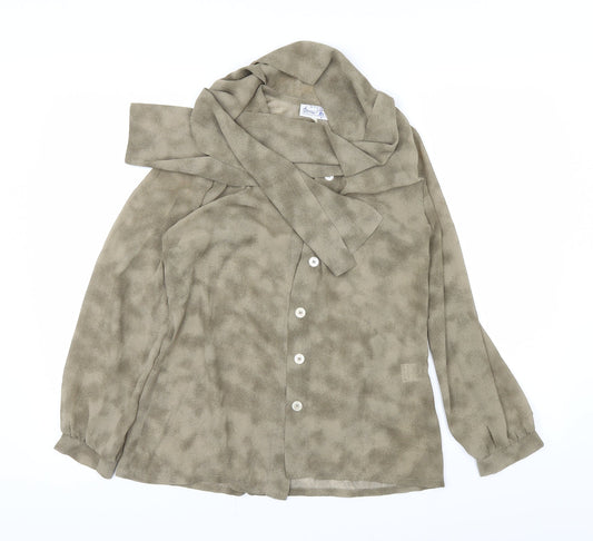Donna Womens Green   Basic Blouse Size 12