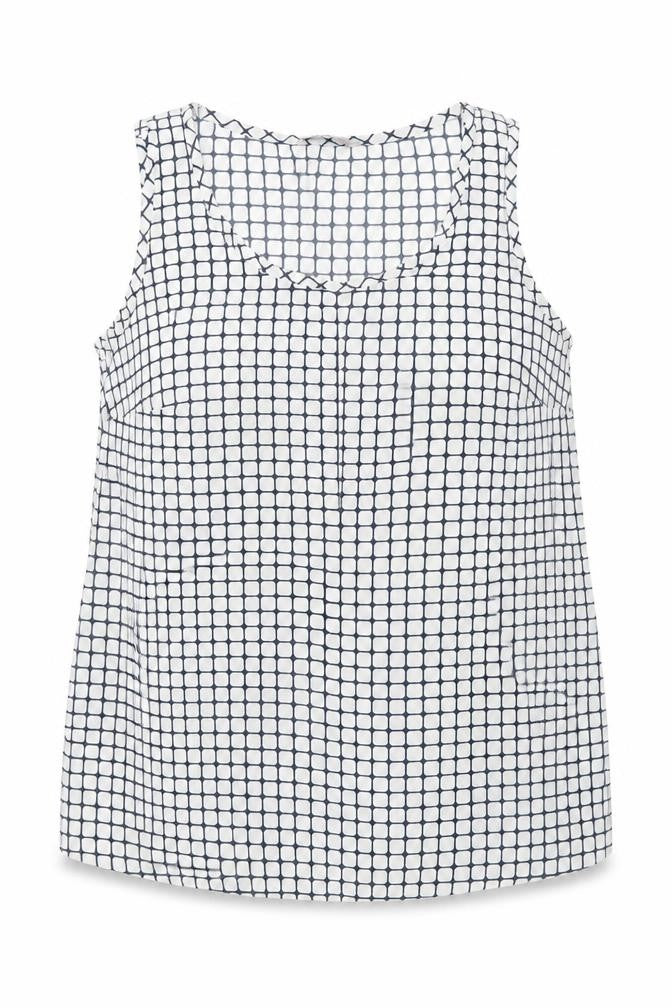 Front view of Marks & Spencer women’s white basic t-shirt, size UK 12