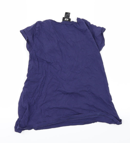 H&M Girls Purple   Basic T-Shirt Size 9-10 Years