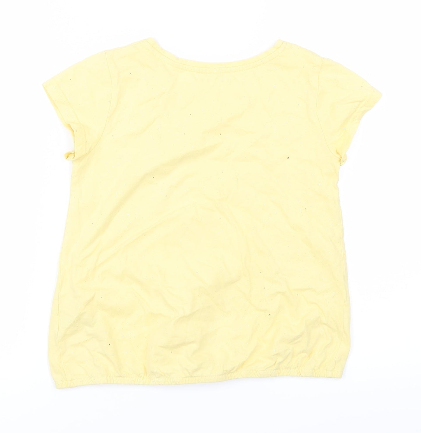 Nutmeg Girls Yellow   Basic T-Shirt Size 8-9 Years