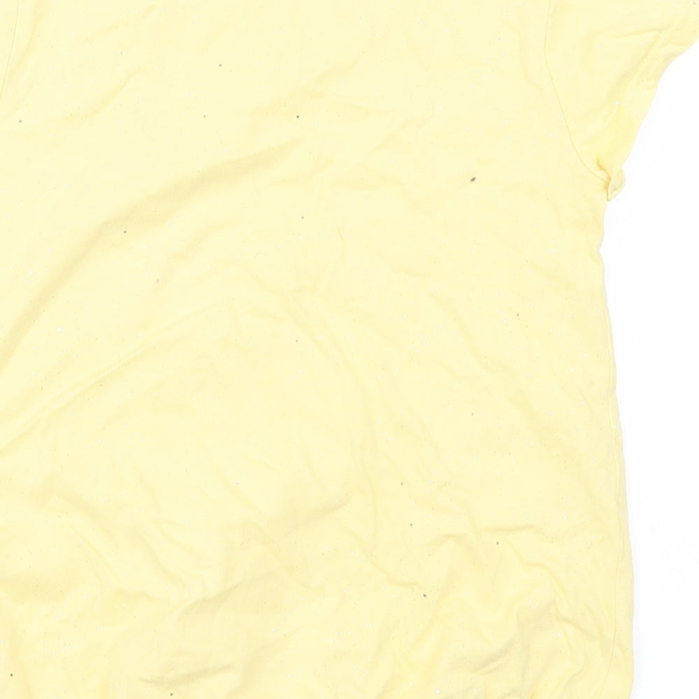 Nutmeg Girls Yellow   Basic T-Shirt Size 8-9 Years