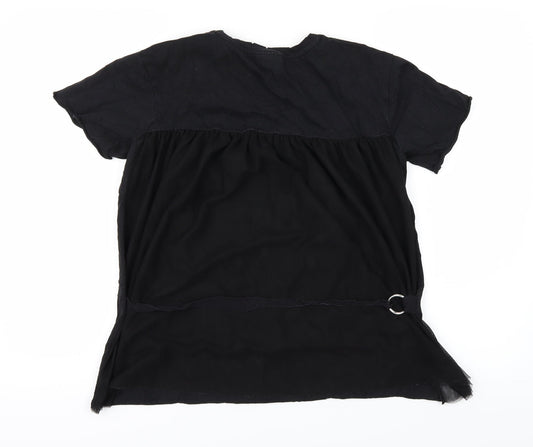 Topshop Womens Black   Basic T-Shirt Size 6