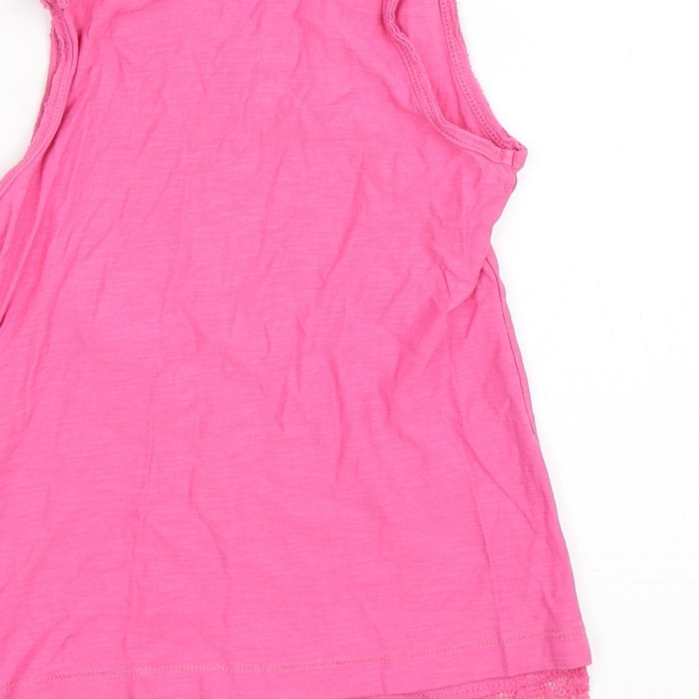 Matalan Girls Pink   Basic T-Shirt Size 5 Years