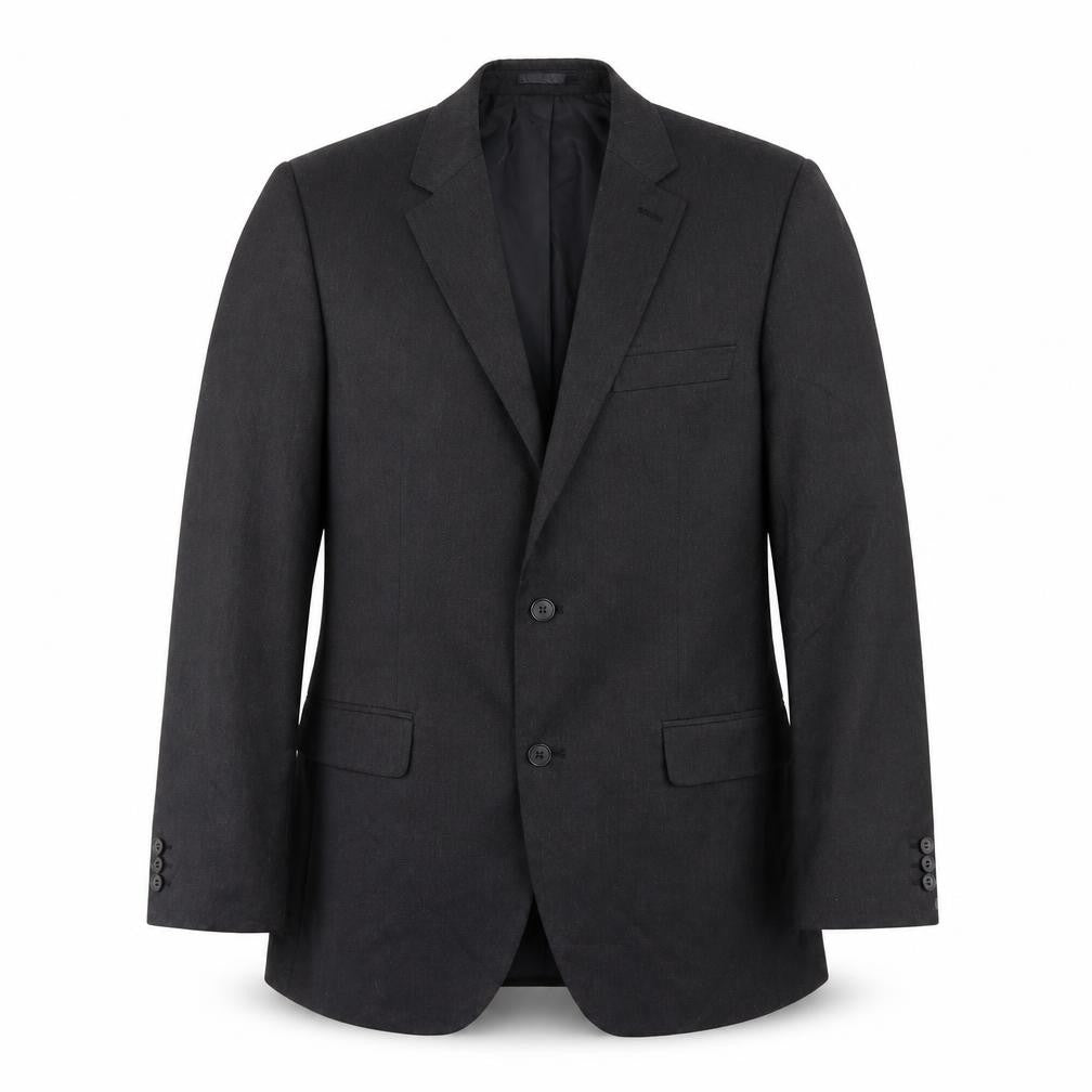 Front view of karl jackson men’s grey jacket blazer