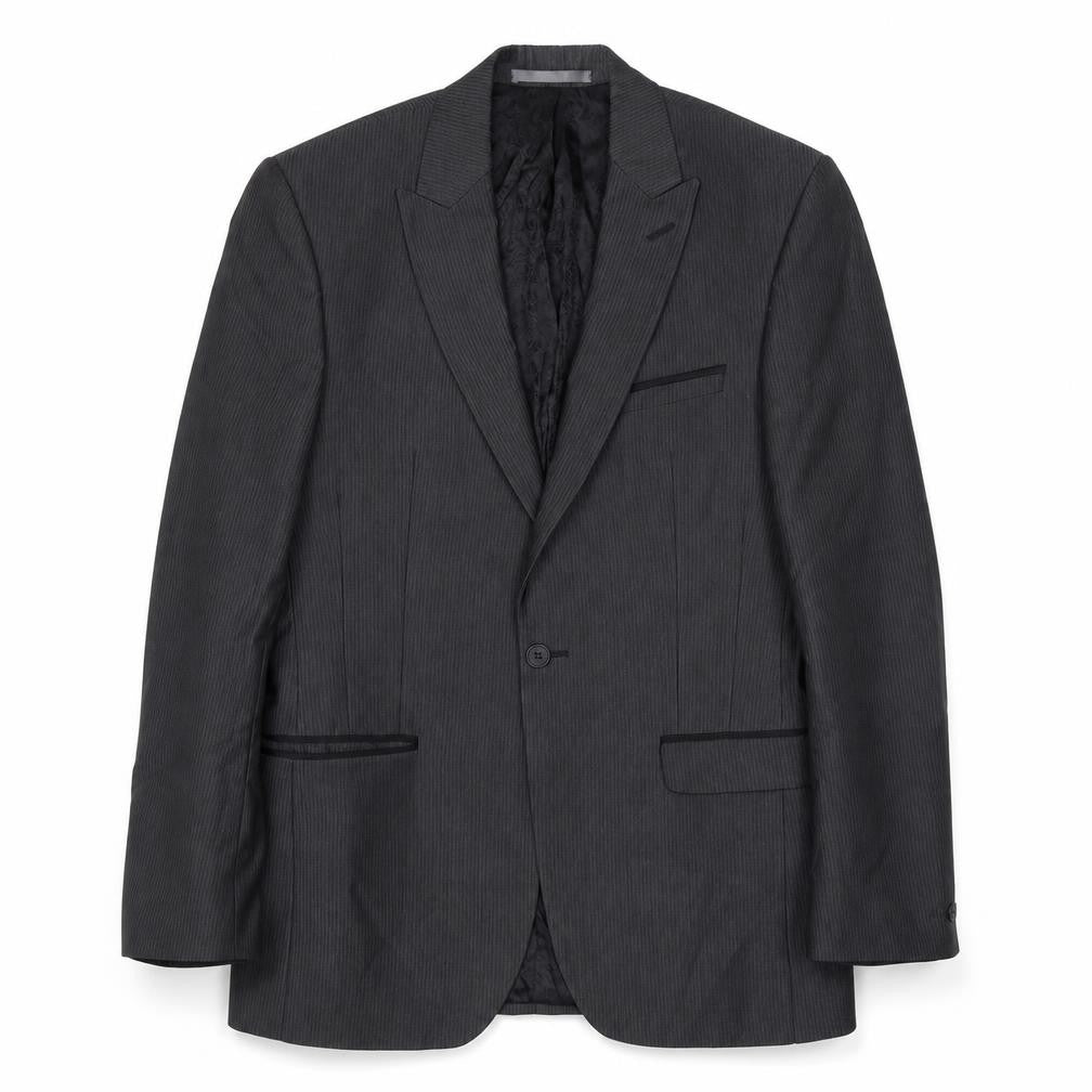 Front view of Red Herring men’s grey jacket suit jacket, size S