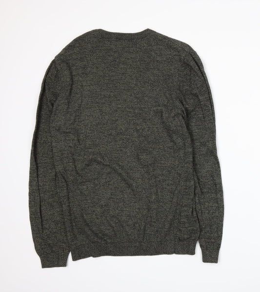 ASOS Mens Green  Knit Pullover Jumper Size M