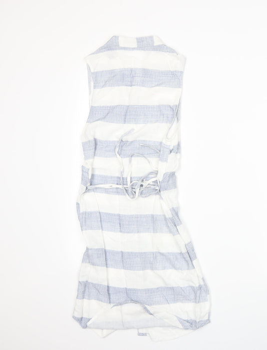 Rosebullet Womens Blue Striped  A-Line  Size 6