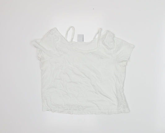 VERO MODA Womens White   Basic T-Shirt Size S