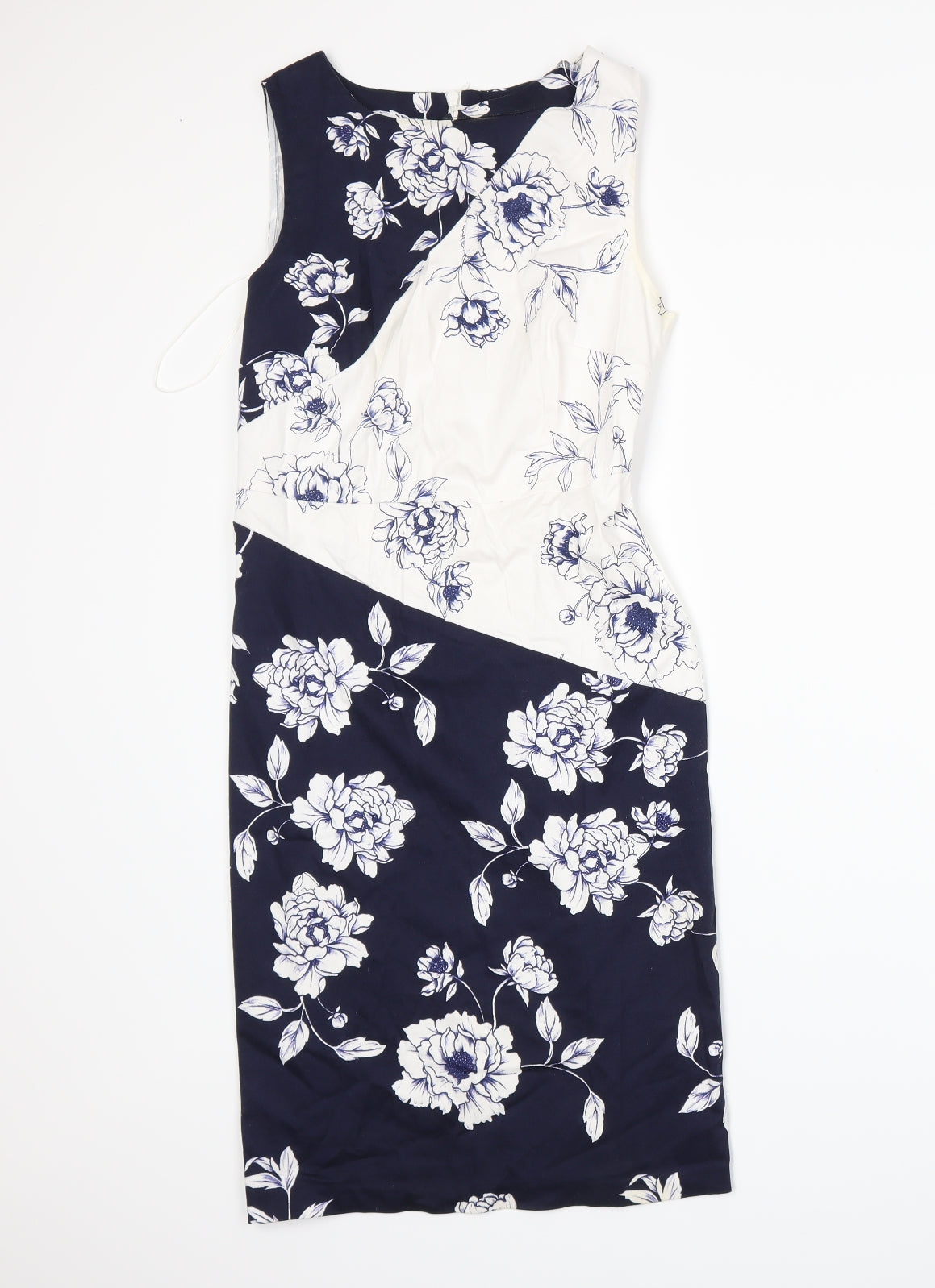 Soon Womens Blue Floral  Bodycon  Size 8