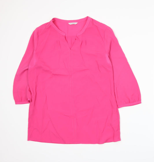 Marks and Spencer Womens Pink   Basic Blouse Size 10