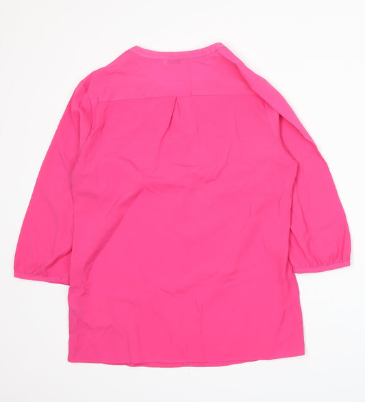 Marks and Spencer Womens Pink   Basic Blouse Size 10