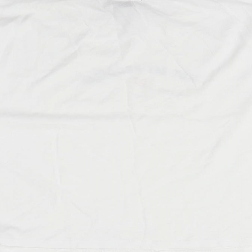 New Look Womens Silver   Cropped T-Shirt Size 6