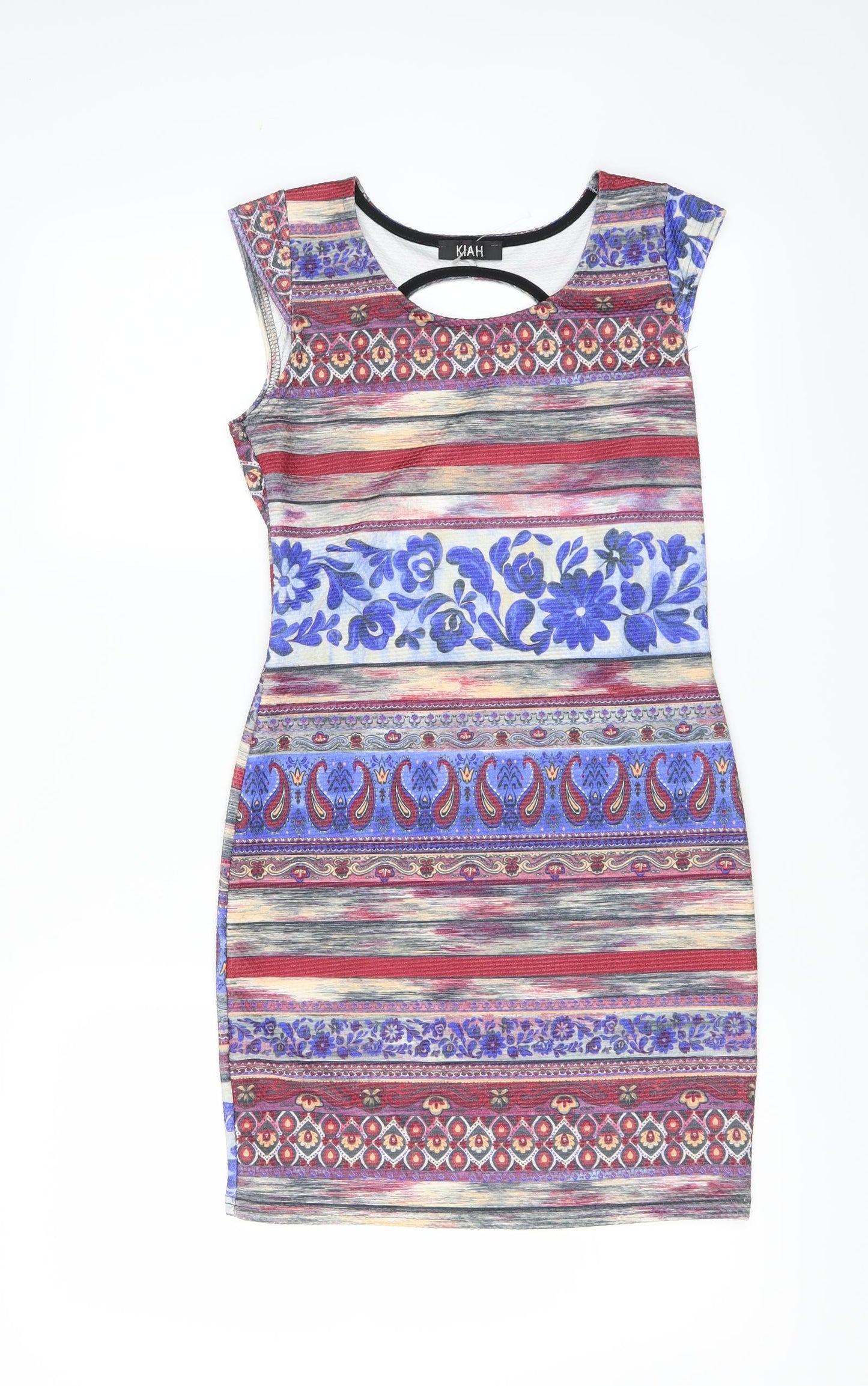 Kiah Womens Multicoloured Floral  Bodycon  Size 12