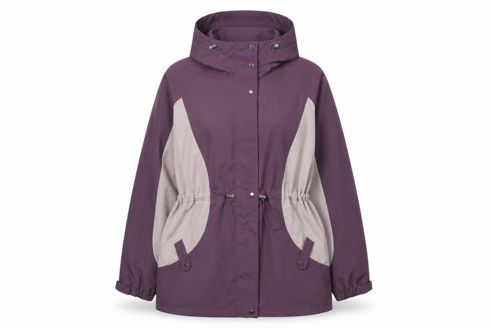 Front view of Bonmarché women’s purple jacket, size XL