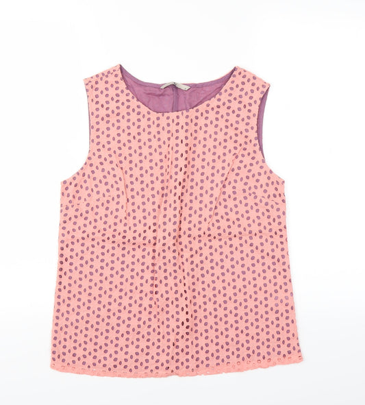 Sainsburys Womens Pink Geometric  Basic Blouse Size 8