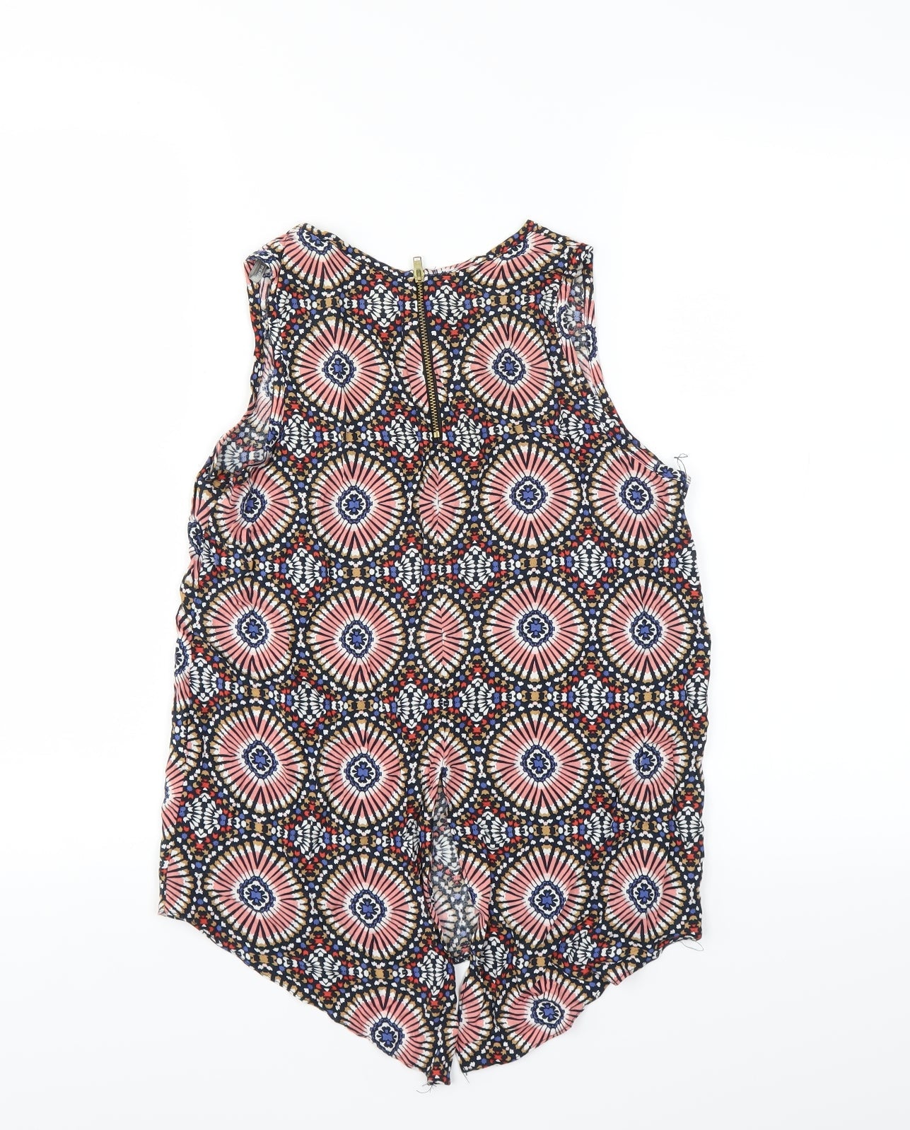 Dorothy Perkins Womens Multicoloured Geometric  Basic Blouse Size 8