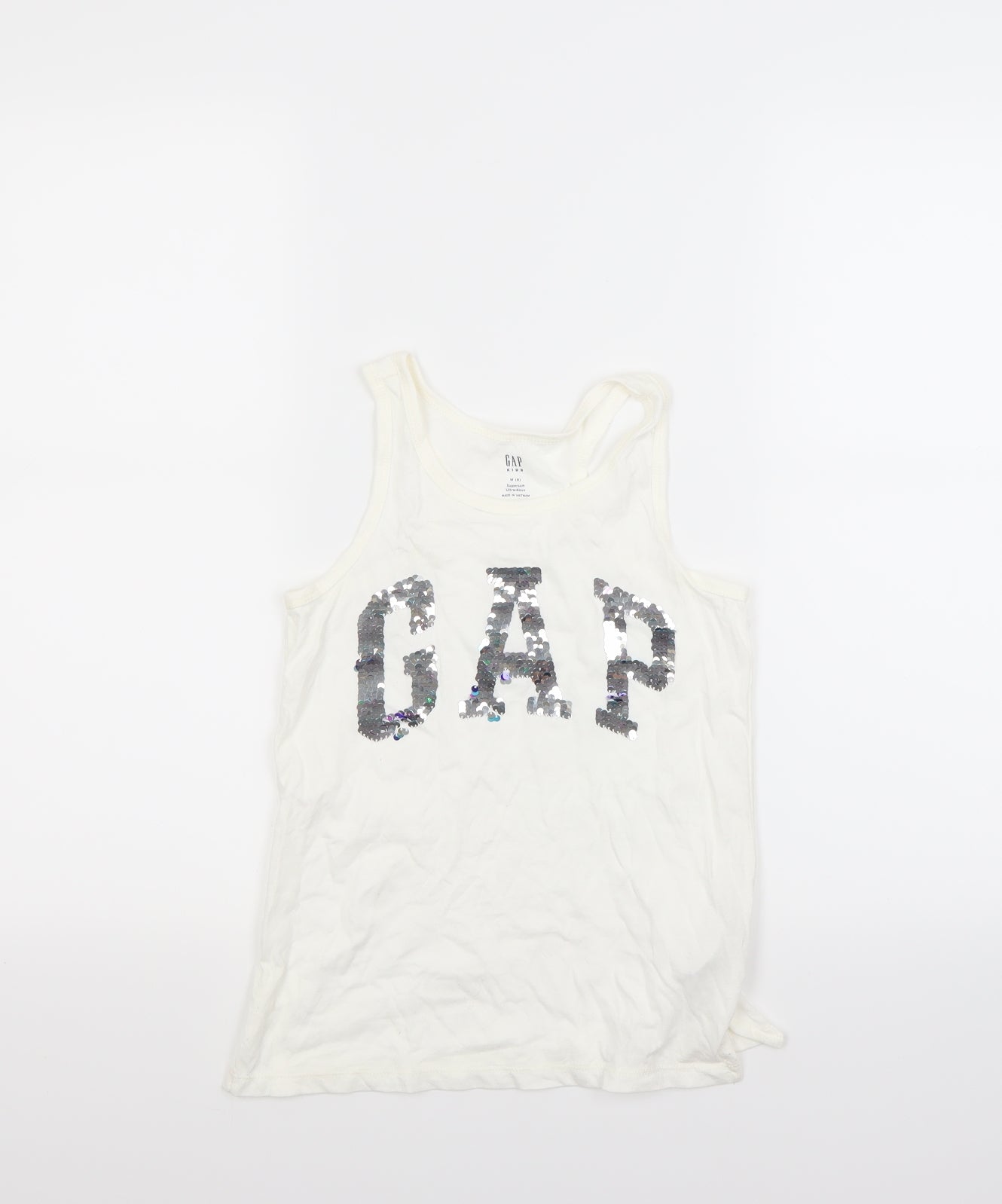 Gap Girls White   Basic Tank Size 8 Years