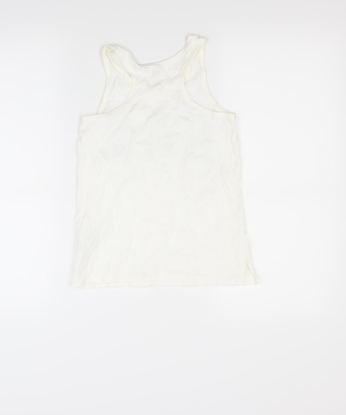 Gap Girls White   Basic Tank Size 8 Years