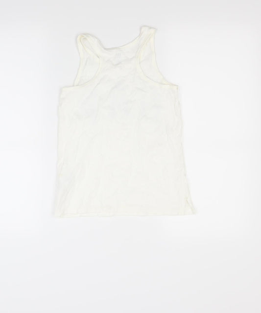 Gap Girls White   Basic Tank Size 8 Years