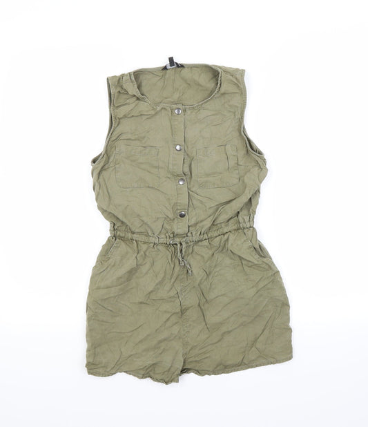 Candy Couture Girls Green   Shorts One-Piece Size 13 Years