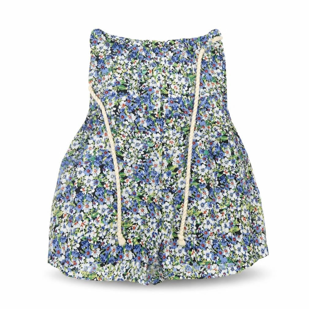 Front view of B soul women’s multicoloured floral shorts one-piece, size S