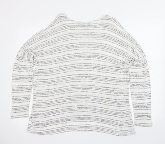 New Look Womens White   Pullover Jumper Size 16