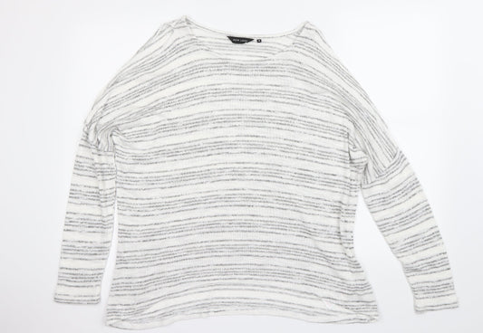New Look Womens White   Pullover Jumper Size 16