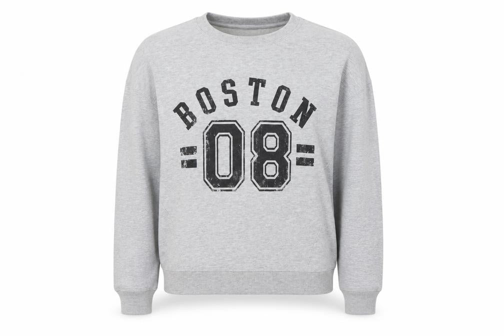 Front view of New Look women’s grey jumper, size UK 10
