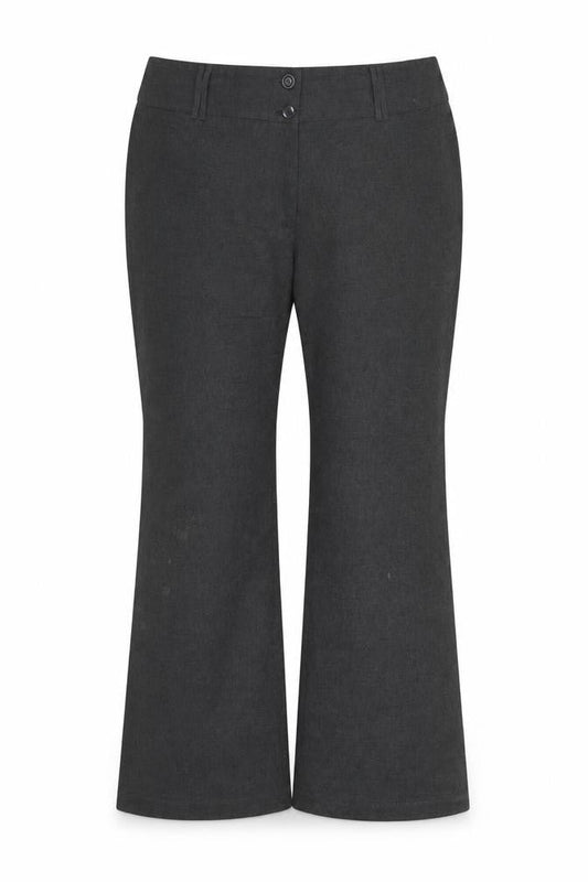 Papaya Womens Grey   Trousers  Size 24 L31 in
