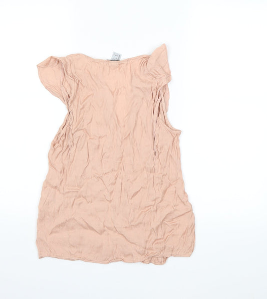 H&M Womens Pink   Basic Blouse Size 6