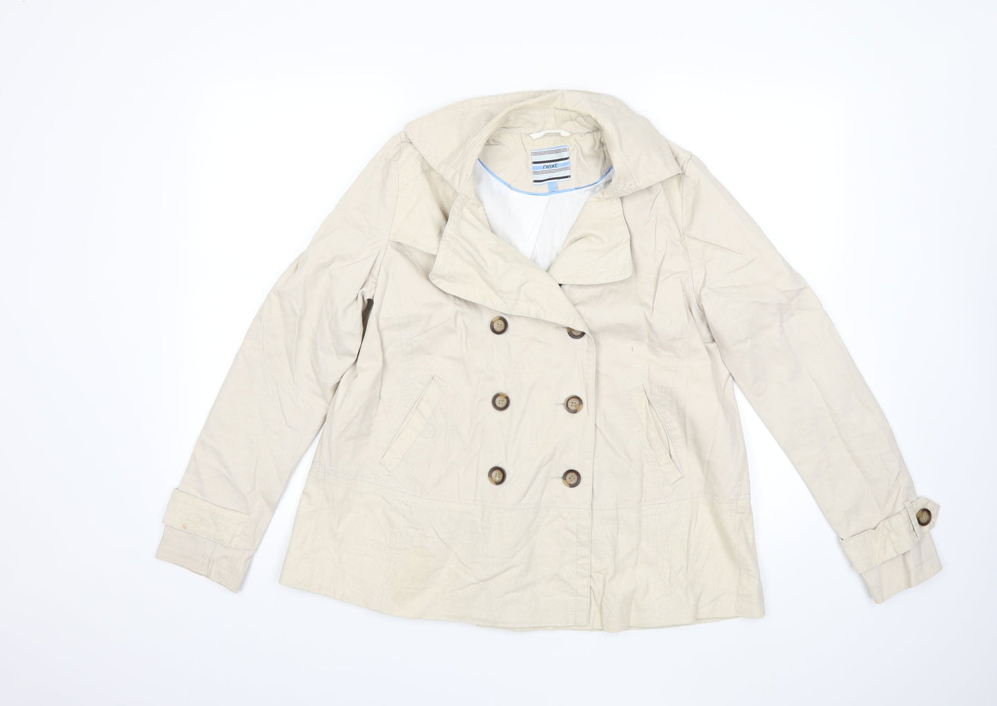 NEXT Womens White   Jacket Coat Size 10
