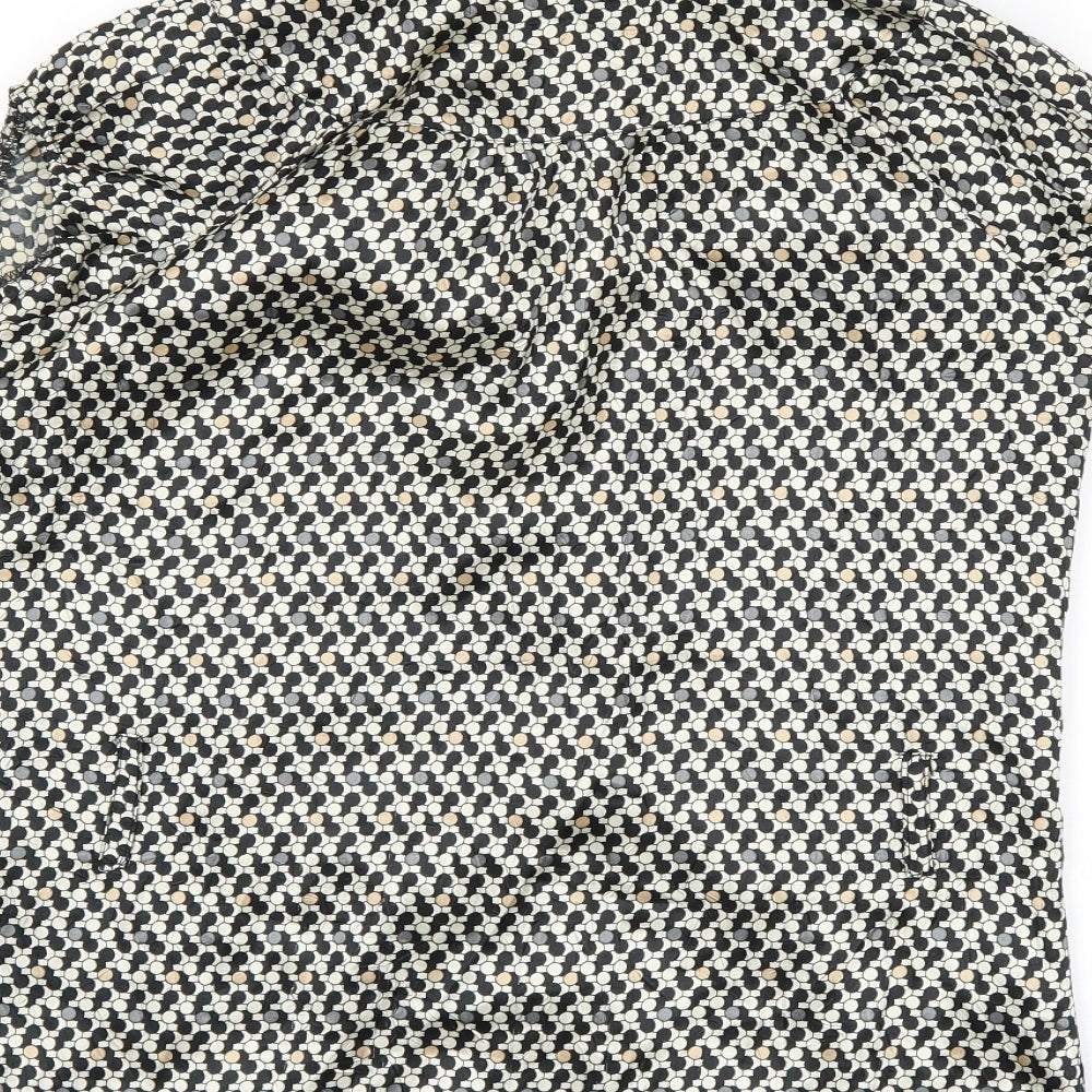Cocomore Womens Beige Geometric  Basic Blouse Size M