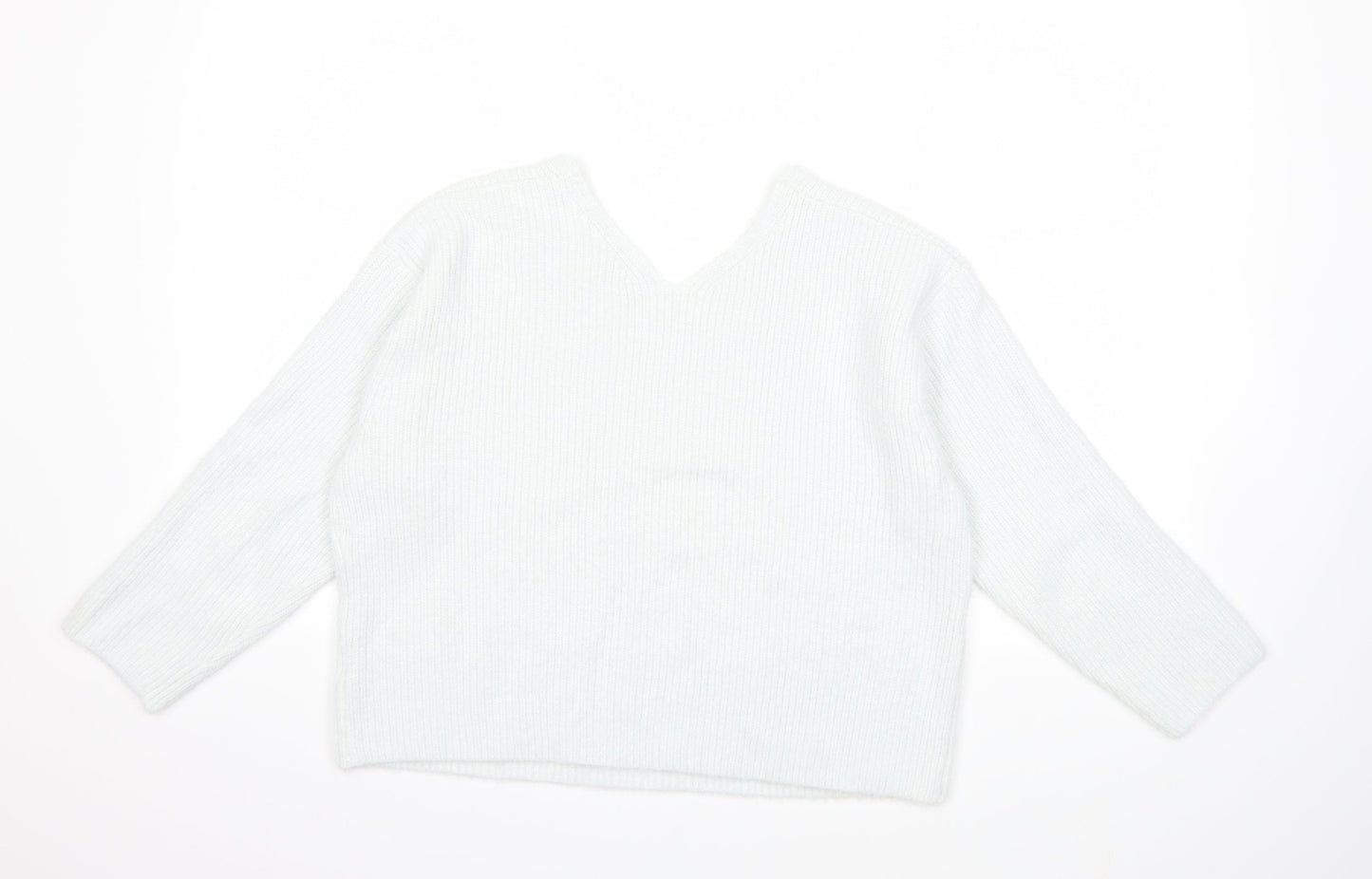 H&M Womens Blue  Knit Pullover Jumper Size M