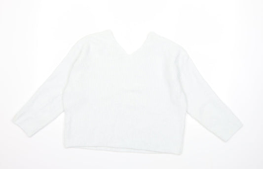 H&M Womens Blue  Knit Pullover Jumper Size M