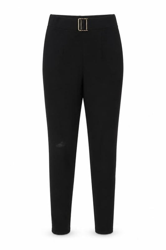 PRETTYLITTLETHING Womens Black   Carrot Trousers Size 8 L30 in