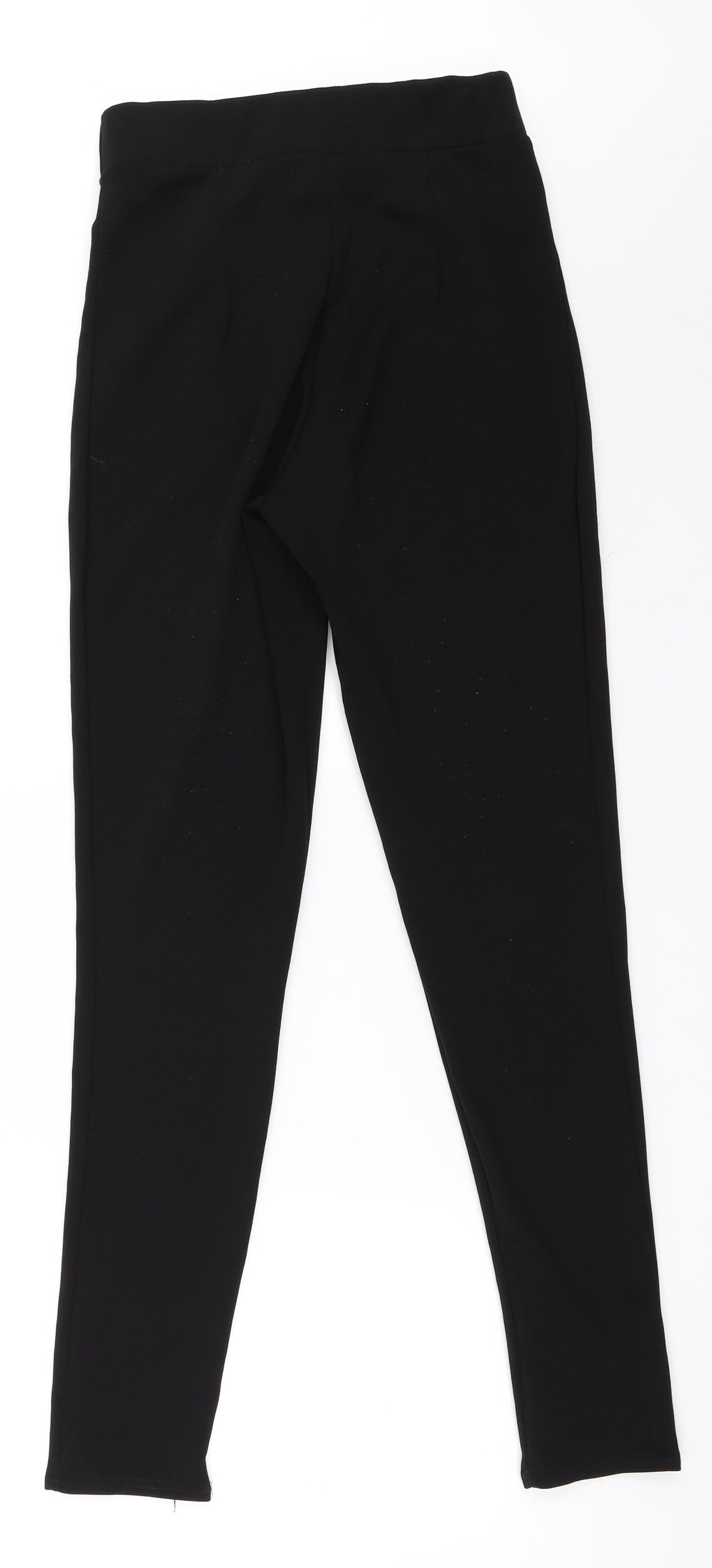 PRETTYLITTLETHING Womens Black   Carrot Trousers Size 8 L30 in