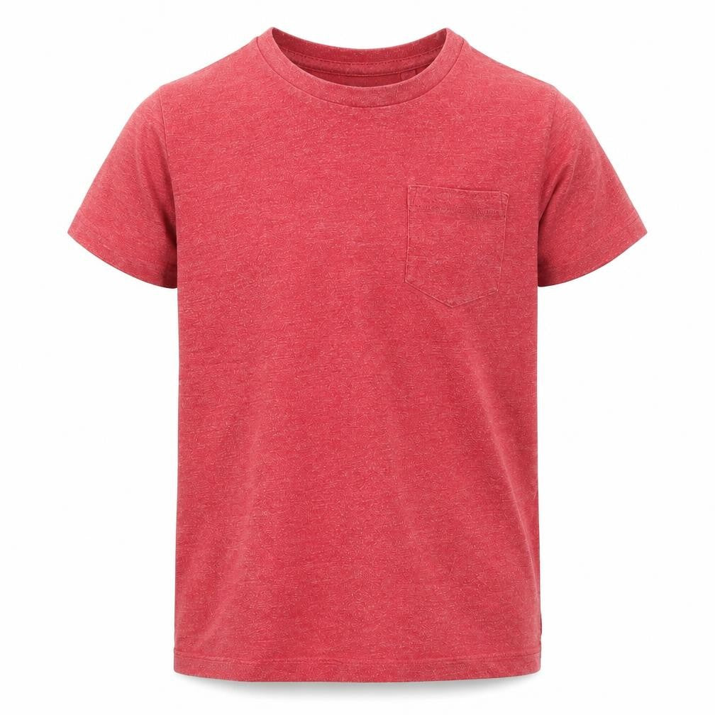 Front view of Next boys’ red basic t-shirt, size 7, years