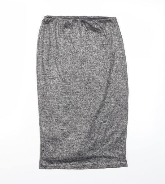 Riverisland Womens Grey   A-Line Skirt Size 8