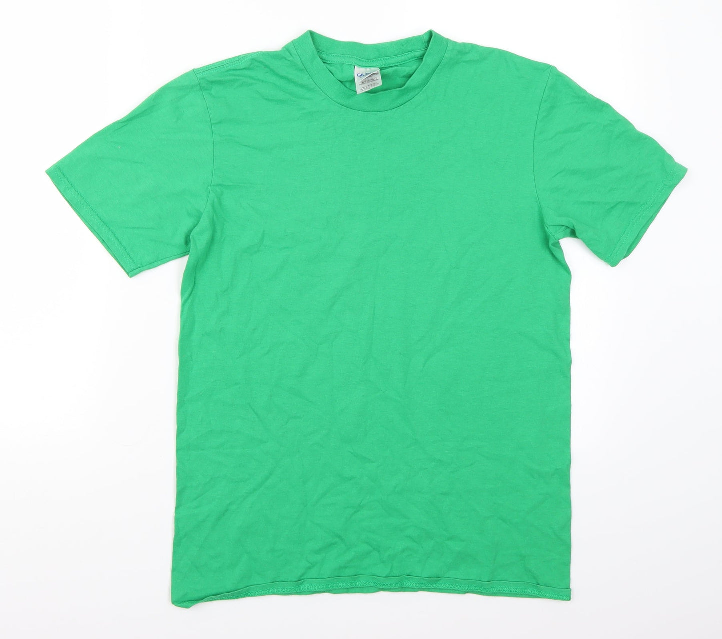 Gildan Boys Green  Rayon Basic T-Shirt Size S