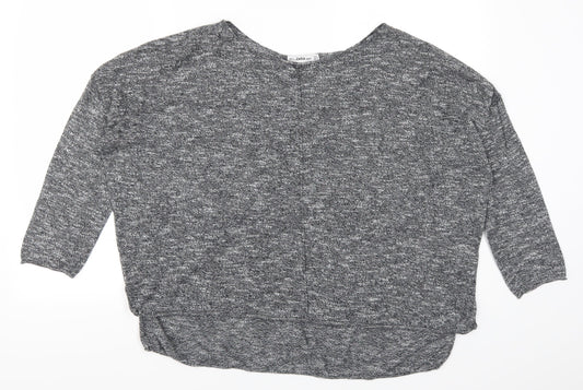 Zara Womens Grey   Basic Polo Size S
