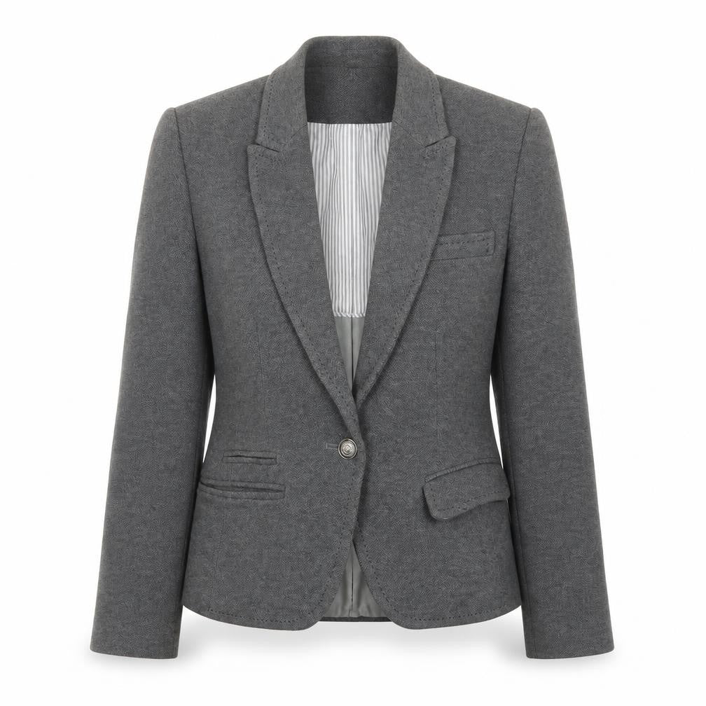 Front view of Autograph women’s grey jacket suit jacket, size UK 8