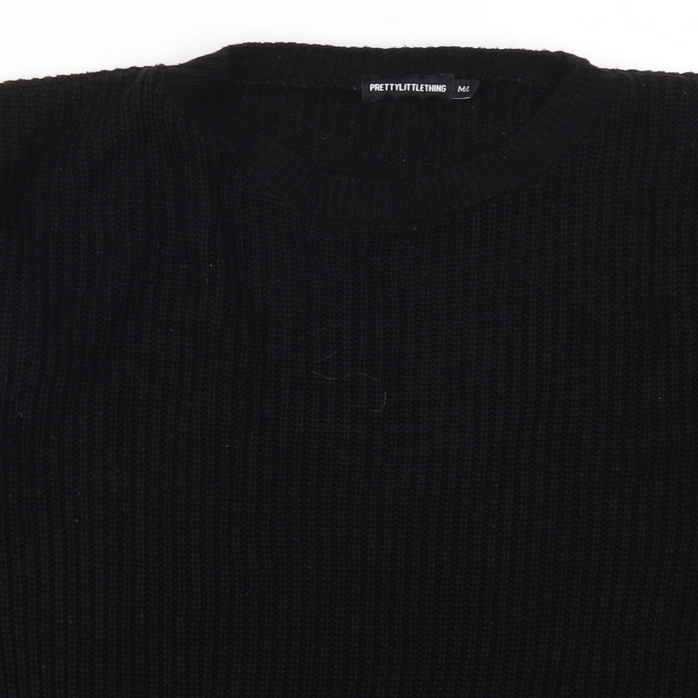 Pretty Little Thing Womens Black   Pullover Jumper Size M