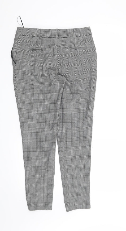 NEXT Womens Black Houndstooth  Trousers  Size 6 L27 in