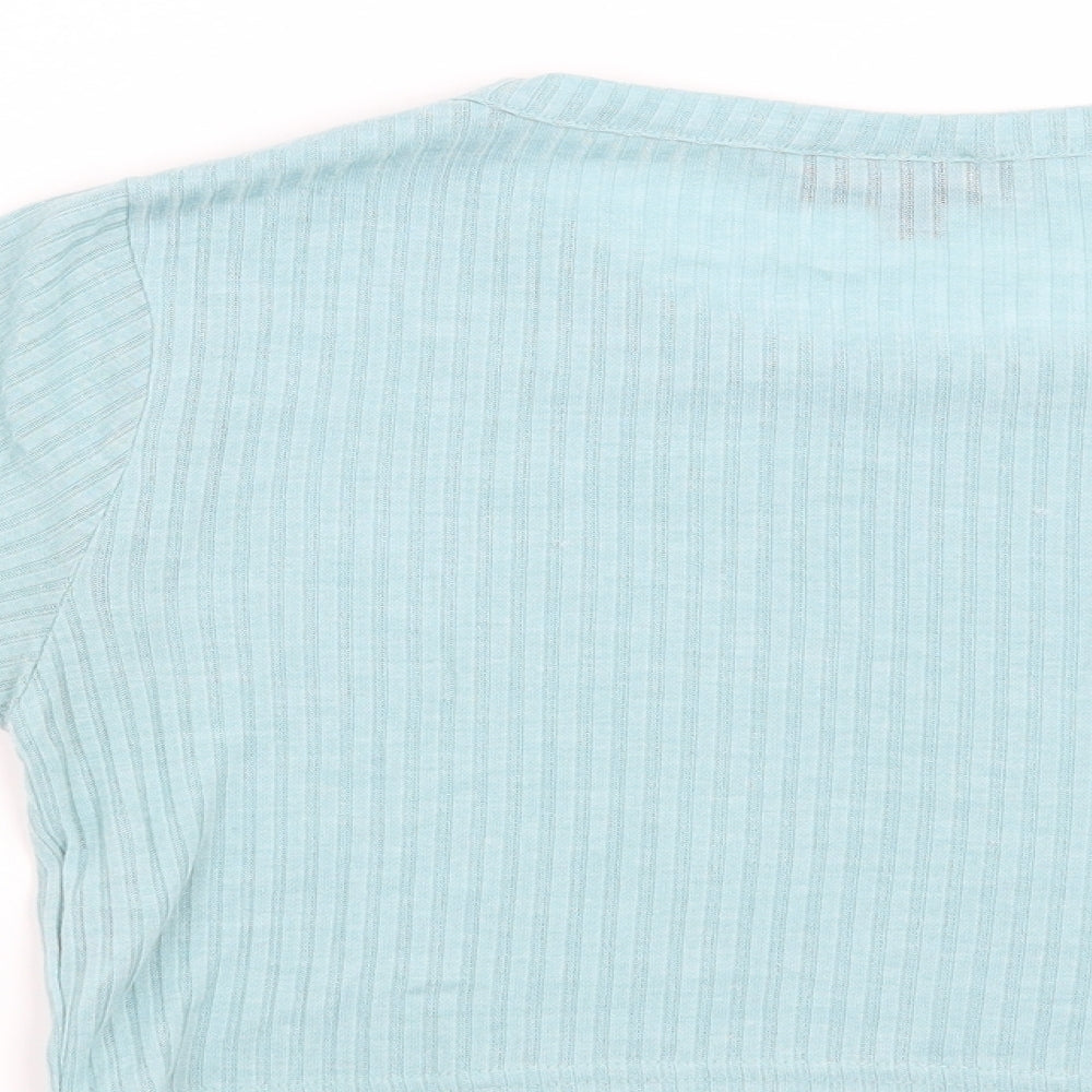 Topshop Womens Blue   Basic T-Shirt Size 10