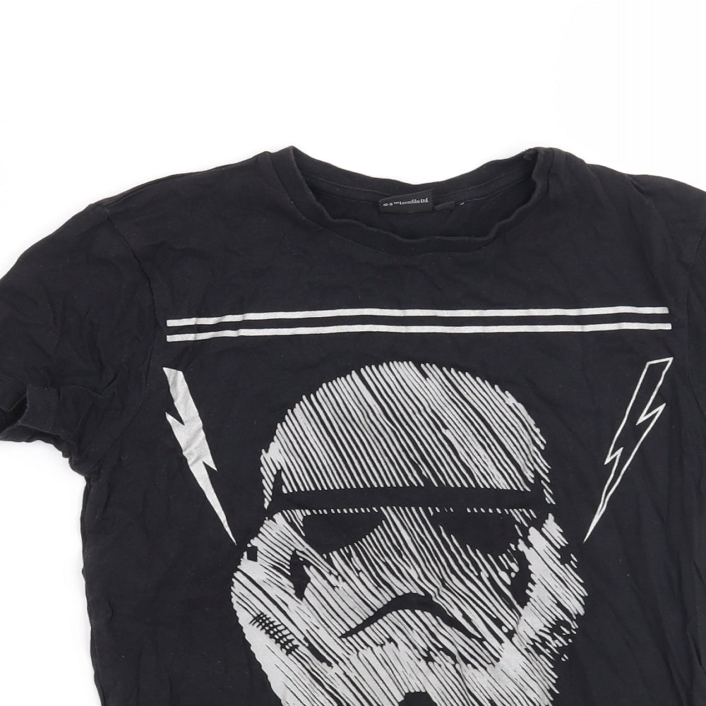 Rebel Boys Black   Basic T-Shirt Size 9-10 Years  - Star Wars