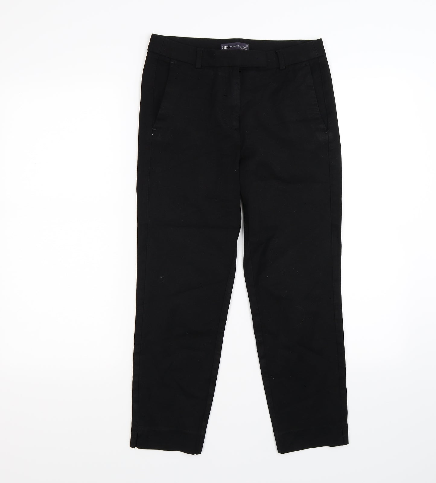 Marks and Spencer Womens Black   Snow Pants Trousers Size 8 L23 in - work office wear