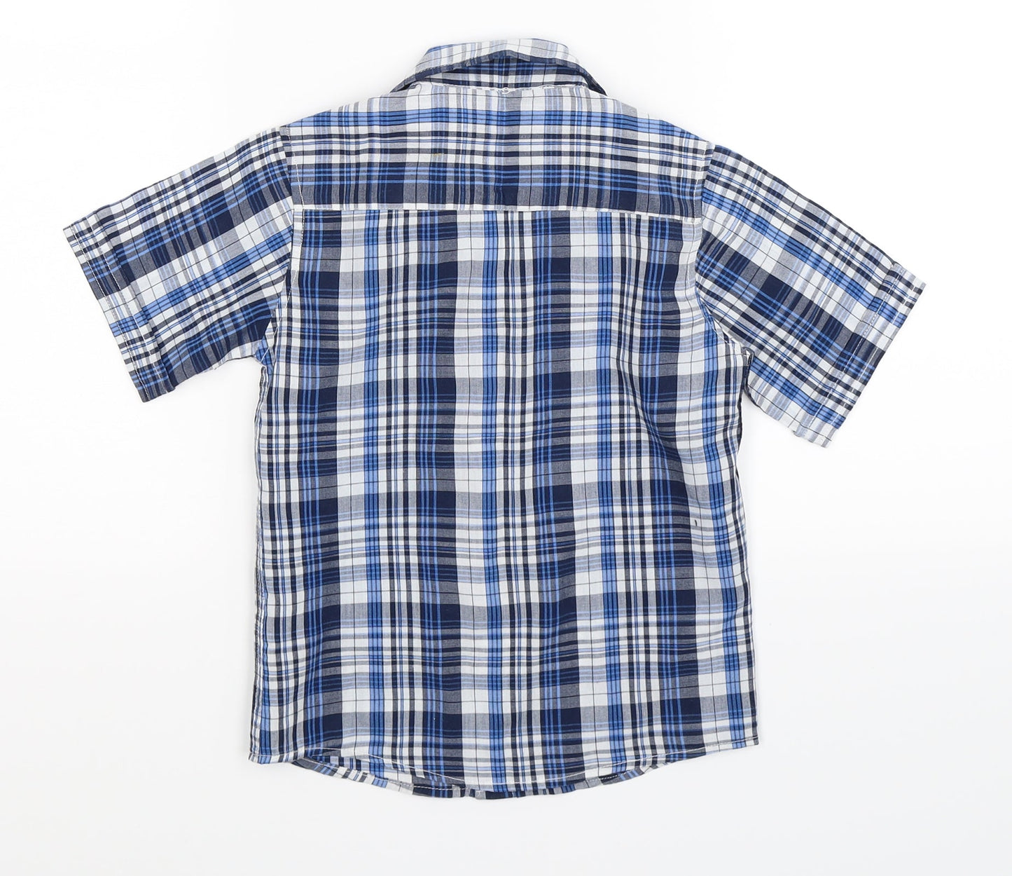 not guilty Boys Blue Check  Basic Button-Up Size 3-4 Years
