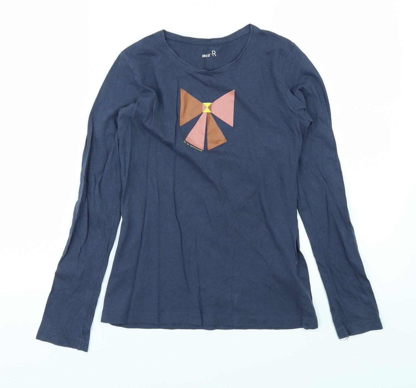 Abcd R Girls Blue   Basic T-Shirt Size 12 Years