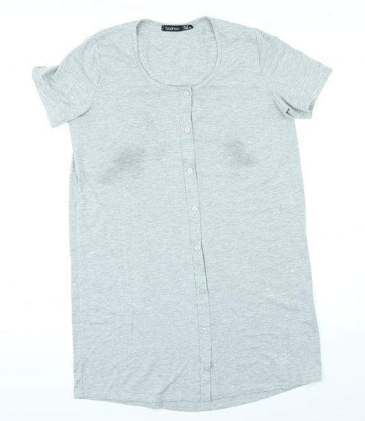 Boohoo Womens Grey   Basic T-Shirt Size 10